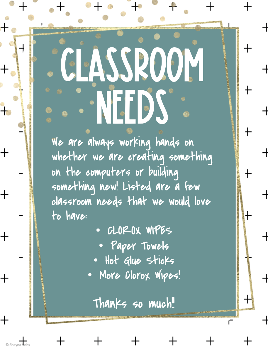 Classroom Needs